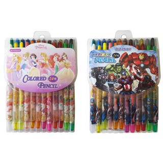 Disney 迪士尼 旋轉蠟筆組 24色, 1組, 迪士尼公主 + 復仇者聯盟
