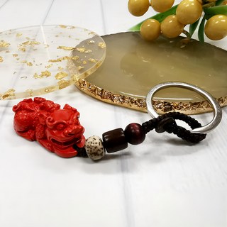 硃砂鴻運貔貅鑰匙圈, DSTL-2006, 1個