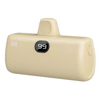 MCK 科技 Lightning直插式行動電源 5000mah 素面款, 黃色