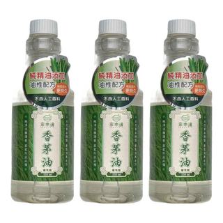 HOME LAYS 家樂適 香茅油補充瓶，純精油添加，油性配方，550ml, 3瓶