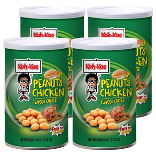 Koh-Kae 大哥 雞汁味花生豆, 105g, 4罐