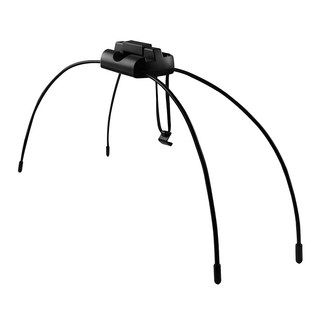 aibo T-S1 蜘蛛腳多角度活動 懶人支撐架 手機/平板通用 蛇管腳架容易調整 4種寬度裝置槽 彈簧扣具輕鬆操作, 黑色, 1個