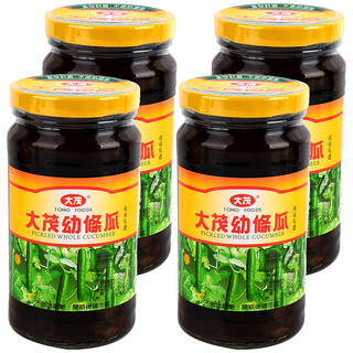 大茂 幼條瓜，調味聖品，早餐的絕配, 375g, 4罐
