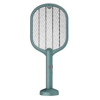 HONG JIN 充電式電蚊拍-綠色-驚雷, 1入, 充電式環保節能，安全網設計, 51.5 x 21.5cm