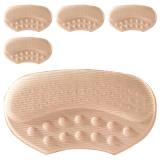 小麥購物 防磨腳跟貼 按摩薄款 D022 膚色 7g, 5個