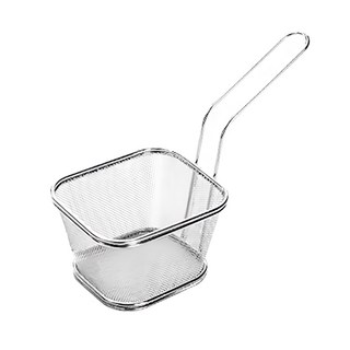 多用途火鍋撈麵薯條濾網, 不鏽鋼製作, 可用於清洗蔬菜水果, 1個, 13x11.5x8.2cm