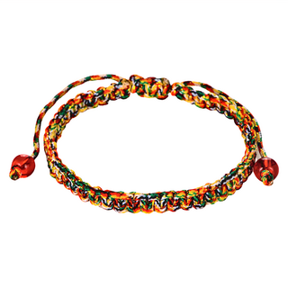馥瑰馨盛 吉祥平結五色編織手環, 15~20cm