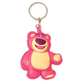 迪士尼 Q萌鼓鼓皮革鑰匙圈 ca917-3, 熊抱哥, 1個
