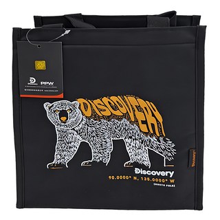 Discovery 北極熊 重磅加厚保溫袋, 24.5 x 14.5 x 27.5cm, 黑色, 1個