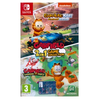 Nintendo 任天堂 SWITCH 加菲貓卡丁車 + 加菲貓千層麵派對 2合1 遊戲合輯 Garfield - 2 in 1 Collection 中英日文歐版, 單一商品