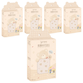 明基健康生活 幸福物語 兒童款 究極3D醫療口罩, 奶茶熊, 10片, 6袋