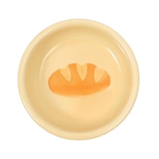 奶油麵包陶瓷小碟子 300ml容量, 混合色, 4個