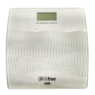Comefree 電子體重計, BW33WH, 雪松白, 1個