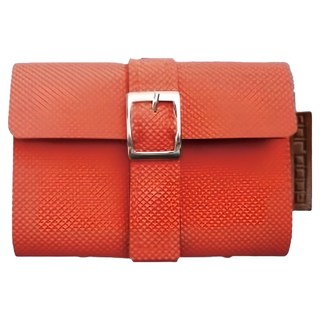 GOODJOB 都會系列 10入卡夾 橘紅 皮夾, 9 x 12cm