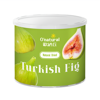 O'natural 歐納丘 天然乾燥土耳其無花果, 皮薄Q彈 富含膳食纖維, 200g, 1罐