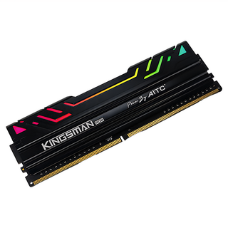 AITC 艾格 KINGSMAN RGB DDR4 3200 UDIMM 桌上型電競超頻記憶體 8G, 1個