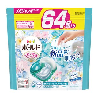 Bold 4in1 持香4D洗衣膠囊補充裝 清新花香, 1袋, 64顆