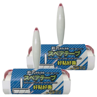 TU良品 新式膠黏滾輪 好黏好撕, 17.5 x 18.5cm, 2個