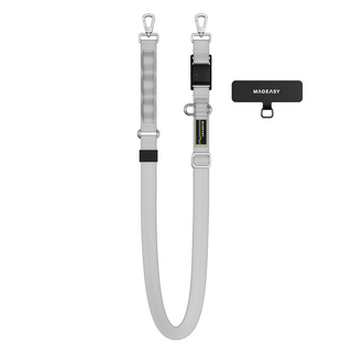 MAGEASY Fidlock Dual Utility Strap 機能快扣掛繩 SWPGSFDU20-SI 20mm, 璀璨銀, 1個