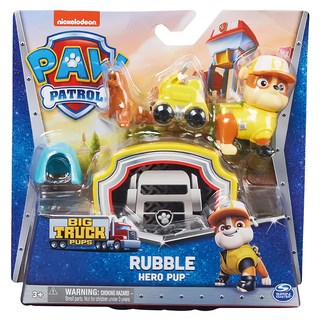 PAW PATROL 汪汪隊立大功 狗狗大卡車隊系列動物玩偶組 適合3歲以上, 7.3 x 3.5 x 6.5cm, 小礫+海豹玩偶, 1盒