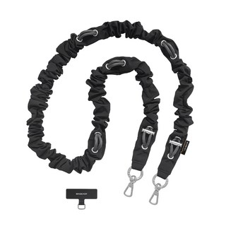 MAGEASY Scrunchie Strap 掛繩 + 掛繩片組, 煤炭黑, 1組