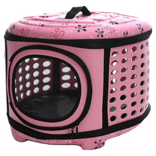 捷華 EVA外出籠 寵物日常使用, 大(46 x 35 x 30cm), 粉色, 1個