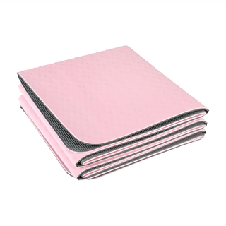 YOMER 瑜之美 加厚摺疊健身瑜珈止滑墊 TPE材質, 183 x 61cm, 淺粉, 1個