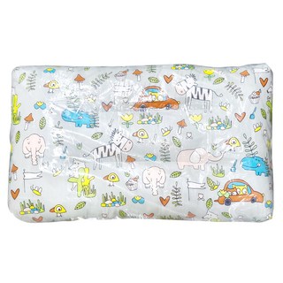 愛北鼻 獨家加厚水洗枕 動物草原 兒童安撫枕 親膚材質, 43x28cm, 白色, 1件