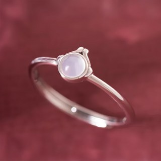 MARIGOLD 美爾朵 轉運時刻12生肖轉運白玉髓925純銀戒指, 直徑約1.8cm (可微調), 生肖猴