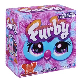 Hasbro 孩之寶 Furby 菲比小精靈 電子互動絨毛玩偶, 22.8cm, 粉紅棉花糖, 1盒
