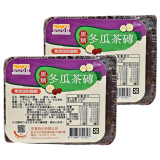 茂喜食品 黑糖冬瓜茶磚, 無添加防腐劑, 570g, 2個, 1個