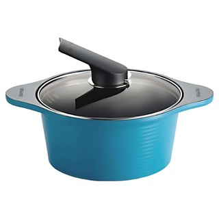 HAPPYCALL IH彩陶 不沾湯鍋附鍋蓋, 20cm, 1個, 20cm, 3003-1090-26E, 1個, 藍綠色