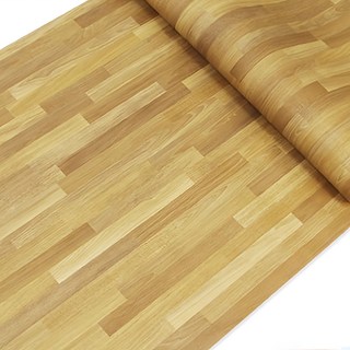 WA. WALL ART 防水自黏壁紙 立體仿真木紋 PVC材質, 集成柚木, 60 x 300cm