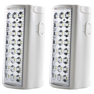 MAX STAR 太星電工 夜巡俠超亮LED充電式照明燈, 50小時長效照明, 停電自動亮燈, USB充電輸出, 20 x 9.5 x 8.5cm, IF600, 2個