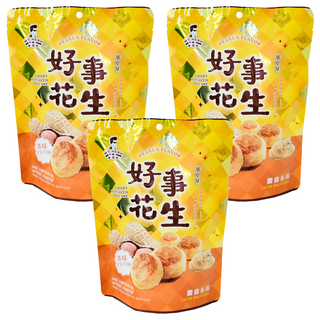 英雄哥 好事花生脆皮酥, 花生口味, 口感酥脆, 108g, 3包