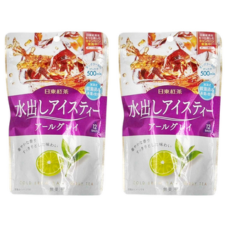 日東紅茶 冷萃紅茶包 伯爵 阿爾勒格雷冰茶, 4g, 12包, 2袋