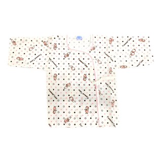 印花紗布肚衣 柔軟親膚透氣 側開設計方便穿脫, 衣長31cm, 粉