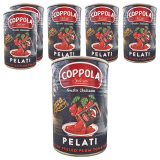 COPPOLA 柯波拉 天然無加鹽去皮整粒番茄, 400g, 6罐