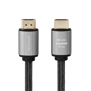 RONEVER HDMI鋁合金傳輸線 95g, 1.5m, 銀色 + 黑色, 1條