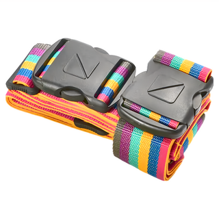 Travel Blue 英國藍旅 Crossed Luggage Strap 十字型行李束帶 高強度PP編織 適用於18-30吋行李箱, 彩色, 直帶220 x 5 x1cm 橫帶185 x 5 x 1cm