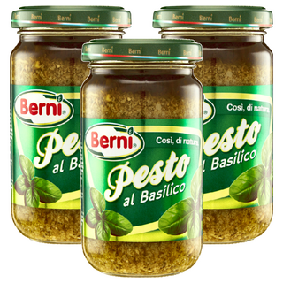 Berni 義大利羅勒青醬, 195g, 3罐