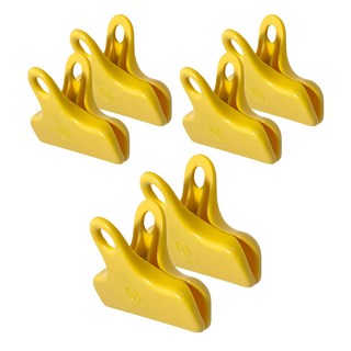 KOKUBO 小久保 強力密封夾2件組 KK278, 黃色, 3組