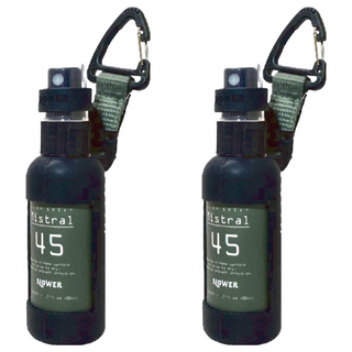 SLOWER 軍風隨身噴霧瓶 50ml PET塑料材質 登山掛扣設計, 橄欖綠, 2瓶
