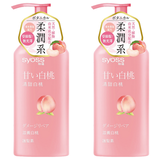 syoss 絲蘊 滋養護髮素 清甜白桃香氛 420ml 針對受損髮/暗沉髮質, 2件