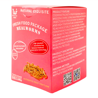 WEIYITER 維益特 台灣公司貨 麵包蟲鮮食包 5包, 60g, 1盒