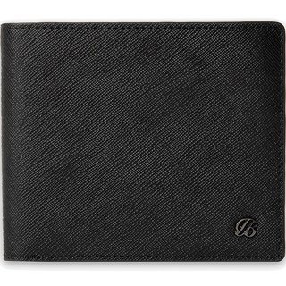 Blanc Fleur Saffiano牛皮男士對折短夾 WS1CF0142BK