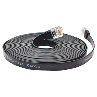 atake Cat.6 網路線 超薄扁線, 黑色, 20m, 1條