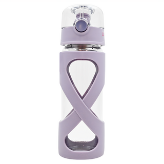 LocknLock 樂扣樂扣 沙漏型單層耐熱玻璃杯 LLG648PUP, 香芋紫, 500ml, 1個