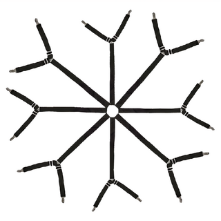 床單固定器 升級款 黑色 - 穩固防滑 適用各種尺寸床單, 2個