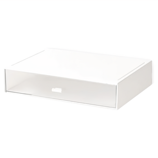 小麥購物 桌面抽屜收納盒 單格 C157 365g, 白色, 1層